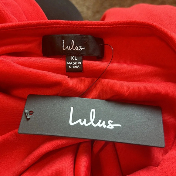 Lulu’s Strapless Jumpsuit Red XL - Picture 5 of 7